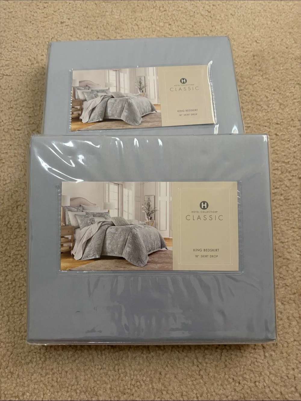 Hotel Collection King PEONY LANE Bedskirt 18’’ skirt drop